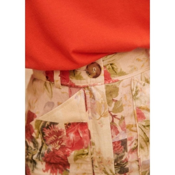 🌿|NWT| Sézane Alberello Shorts in Patchwork Flowers - Picture 4 of 11